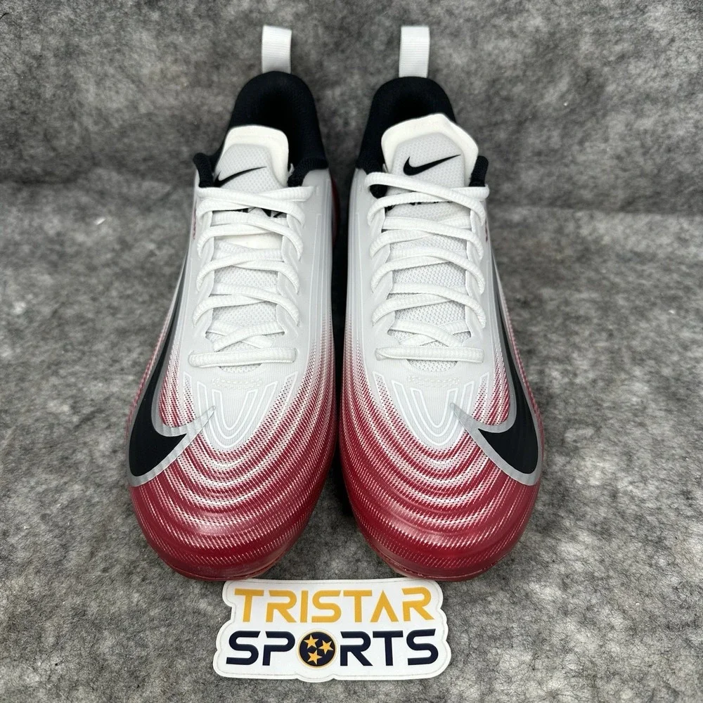 Nike Vapor Speed 3 Football Cleats Mens Size 9 White Team Crimson HM8849-102